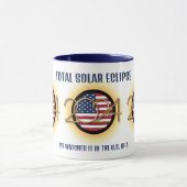 Personalisiert 2024 INSGESAMT SOLAR ECLIPSE USA Tasse (Zentrum)