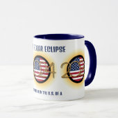 Personalisiert 2024 INSGESAMT SOLAR ECLIPSE USA Tasse (VorderseiteRechts)