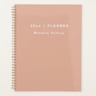 Personalisiert 2024 Leicht rosa wöchentlich Planer