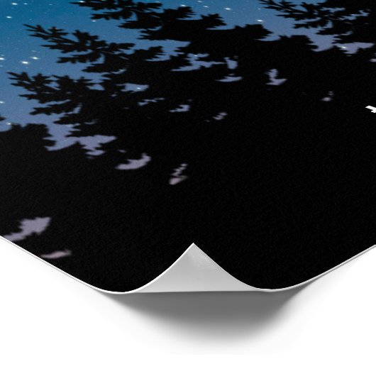 Personalisiert 2024 Solar Eclipse Souvenir Memento Poster (Ecke)