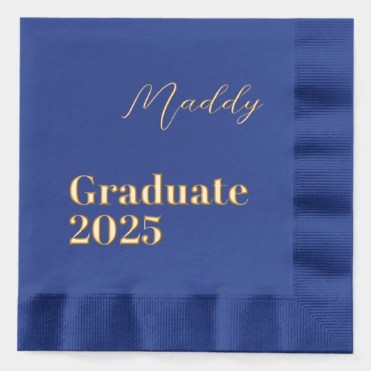 Personalisiert 2025 Abschluss Napkins Servietten Mit Folie (Vorderseite)