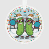 Personalisiert 2025 Pickleball Weihnachtsfeier Ornament (Vorderseite)