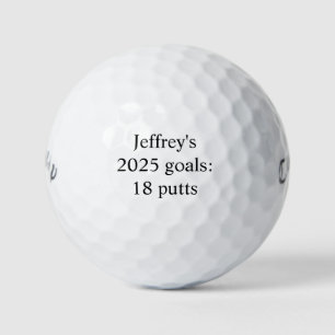 Personalisiert "2025 Tore: 18 Putts" lustig Golfball
