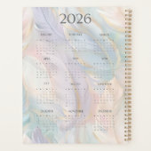 Personalisiert 2026 Boho Feather Psalms Bible Vers Planer (Rückseite)