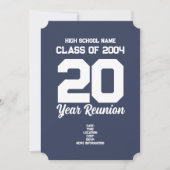 Personalisiert 20 Jahre High School Wiedersehen Ei Einladung (Vorderseite)