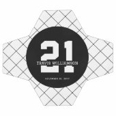 Personalisiert 21. Geburtstag Fußball (Flach)