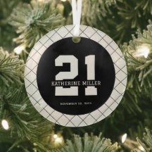 Personalisiert 21. Geburtstag Modern und elegant
