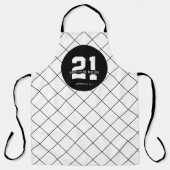 Personalisiert 21. Geburtstag Modern und elegant Schürze (Vorderseite)