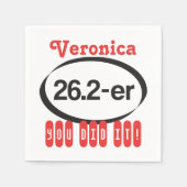 Personalisiert 26.2-er © Marathoner Funny Marathon Serviette (Vorderseite)