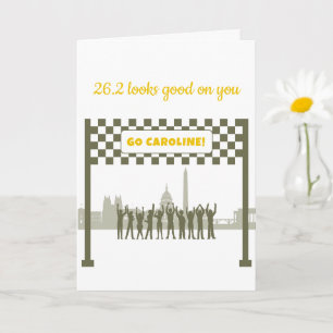 Personalisiert 26,2 Marine Washington DC Marathon Karte