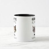 Personalisiert 2 Cat Foto Tasse (Zentrum)