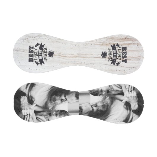 Personalisiert 2 Foto Bester Daddy im Universum Baseball (Paneele)