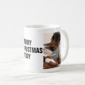 Personalisiert 2 Foto Frohe Weihnachten Kaffeetasse (VorderseiteRechts)