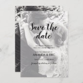 Personalisiert 2 Foto Hochzeit Speichern Sie die D Einladung (Vorne/Hinten)