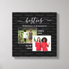 Personalisiert 2 Foto Jetzt BESTANDTEILE Leinwanddruck