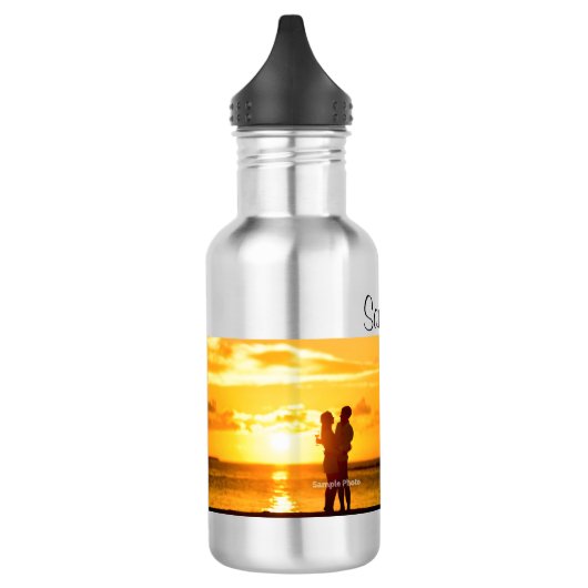 Personalisiert 2 Foto Wasserflasche (Links)