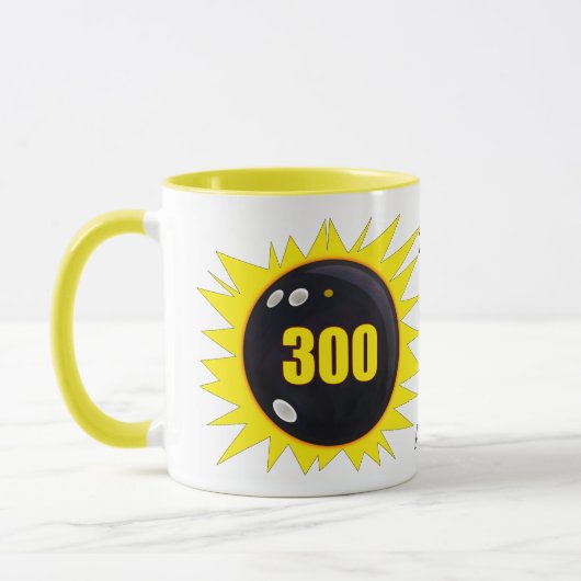 Personalisiert 300 Perfect Game Bowling, Kaffee Ta Tasse (Links)