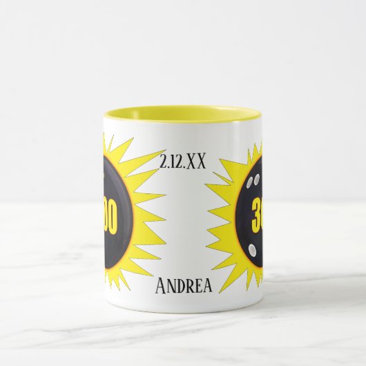 Personalisiert 300 Perfect Game Bowling, Kaffee Ta Tasse (Zentrum)