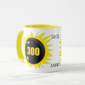 Personalisiert 300 Perfect Game Bowling, Kaffee Ta Tasse (Vorderseite Links)