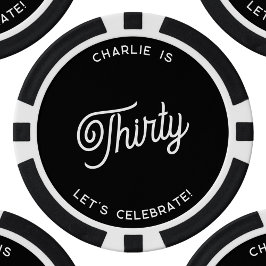 Personalisiert 30 330 30 Geburtstag Pokerchips