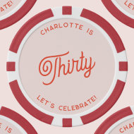 Personalisiert 30 330 30 Geburtstag Pokerchips