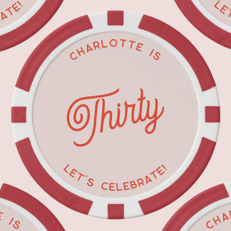 Personalisiert 30 330 30 Geburtstag Pokerchips