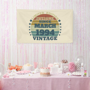 Personalisiert 30 Vintag 30. Geburtstag Party Banner
