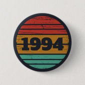 Personalisiert 30 Vintag 30. Geburtstag Party Button (Vorderseite)