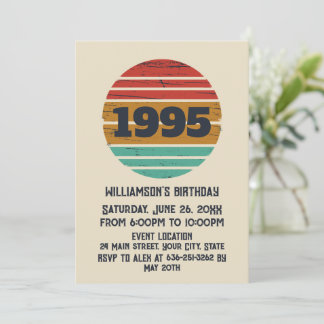Personalisiert 30 Vintag 30. Geburtstag Party Einladung