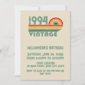 Personalisiert 30 Vintag 30. Geburtstag Party Einladung (Vorderseite)