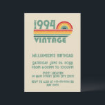 Personalisiert 30 Vintag 30. Geburtstag Party Einladung<br><div class="desc">Mit dieser limitierten Auflage, Premium-Qualität und originellem, elegantem, Retro- und Vintag aussehendem Geburtstagsdesign mit einem coolen Typografie-Schriftart können Sie etwas Originalität hinzufügen. Das ist eine großartige Geschenkidee für Männer, Frauen, Ehemänner, Ehefrauen, Freundinnen und Freunde, die dieses einmalige Kunstwerk Liebe geben werden - ein einzigartiges und lustiges Urlaubsgeschenk für Ihr Party...</div>