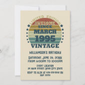 Personalisiert 30 Vintag 30. Geburtstag Party Einladung (Vorderseite)