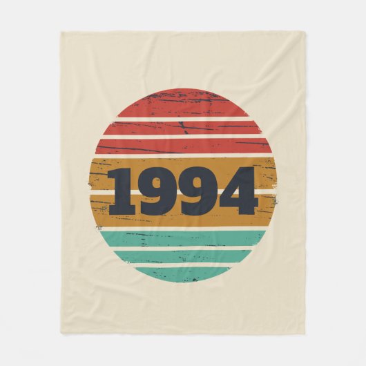 Personalisiert 30 Vintag 30. Geburtstag Party Fleecedecke (Vorderseite)