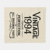 Personalisiert 30 Vintag 30. Geburtstag Party Fleecedecke (Vorderseite (Horizontal))