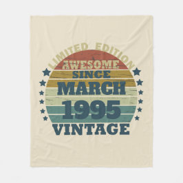 Personalisiert 30 Vintag 30. Geburtstag Party Fleecedecke