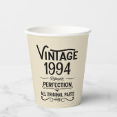 Personalisiert 30 Vintag 30. Geburtstag Party Pappbecher (Vorderseite)