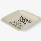 Personalisiert 30 Vintag 30. Geburtstag Party Pappteller (Gewinkelt)