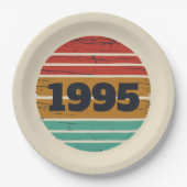 Personalisiert 30 Vintag 30. Geburtstag Party Pappteller (Vorderseite)