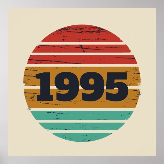 Personalisiert 30 Vintag 30. Geburtstag Party Poster (Vorne)