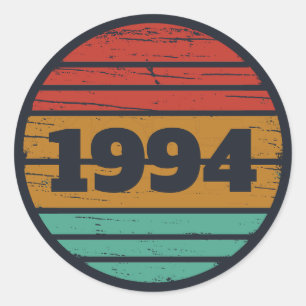 Personalisiert 30 Vintag 30. Geburtstag Party Runder Aufkleber