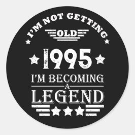 Personalisiert 30 Vintag 30. Geburtstag Party Runder Aufkleber