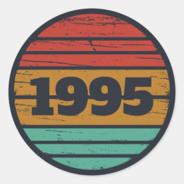 Personalisiert 30 Vintag 30. Geburtstag Party Runder Aufkleber