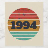 Personalisiert 30 Vintag 30. Geburtstag Party Weinetikett (Einzelnes Label)