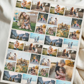 Personalisiert 32 Fotomontage Fleece Blanket
