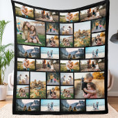 Personalisiert 32 Fotomontage Fleece Blanket