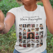 Personalisiert 33 Foto Collage Memorial T-Shirt