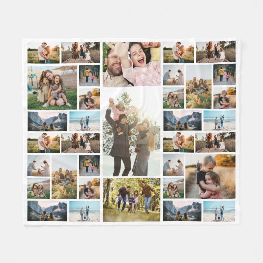 Personalisiert 35 Fotomaterial Fleecedecke (Vorderseite (Horizontal))