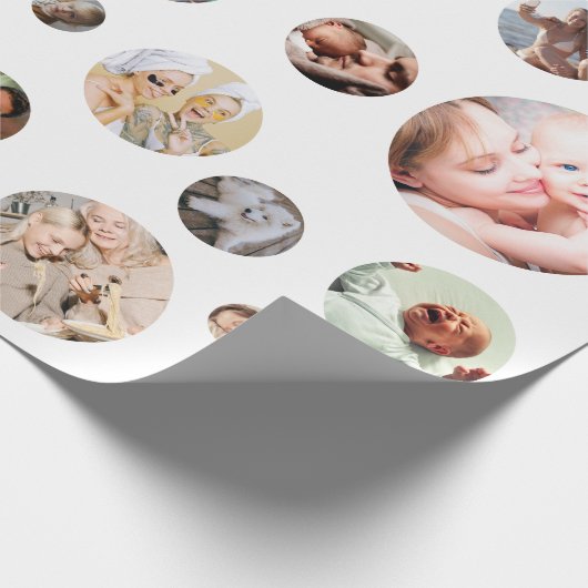 Personalisiert 36 Fotomaterial Geschenkpapier (Ecke)