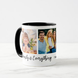 Personalisiert 3 Angebot für FotoCollage Familienn Tasse