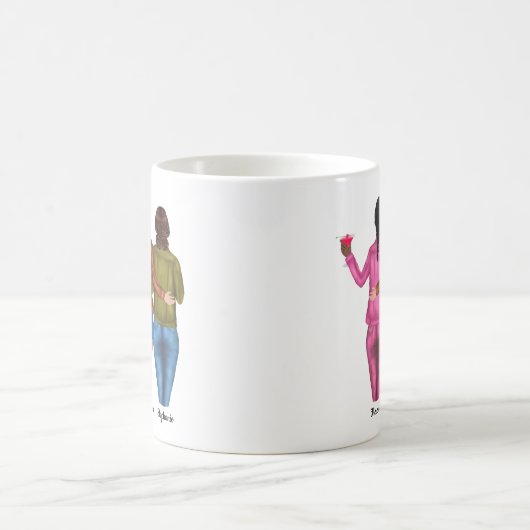 Personalisiert 3 Beste Freunde Kaffeetasse (Mittel)